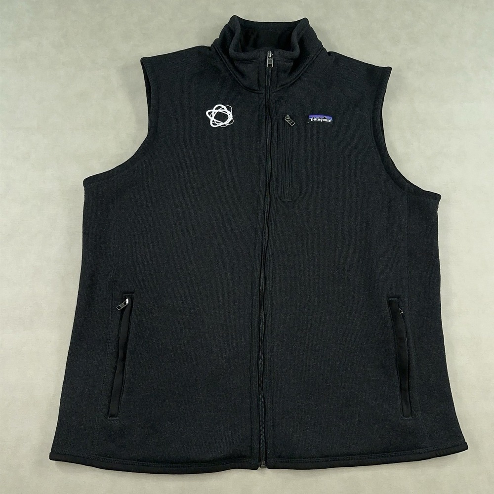 Patagonia Better Sweater Vest Jacket Mens 2XL Black Fleece Full Zip Outdoor
